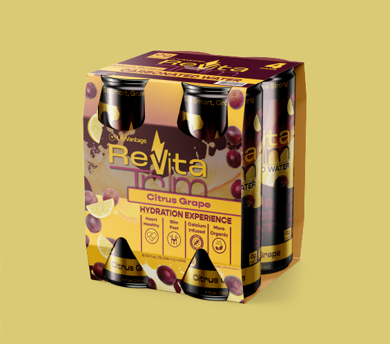 Revitatrim Carbonated Water Hydration 4 Pack Packaging