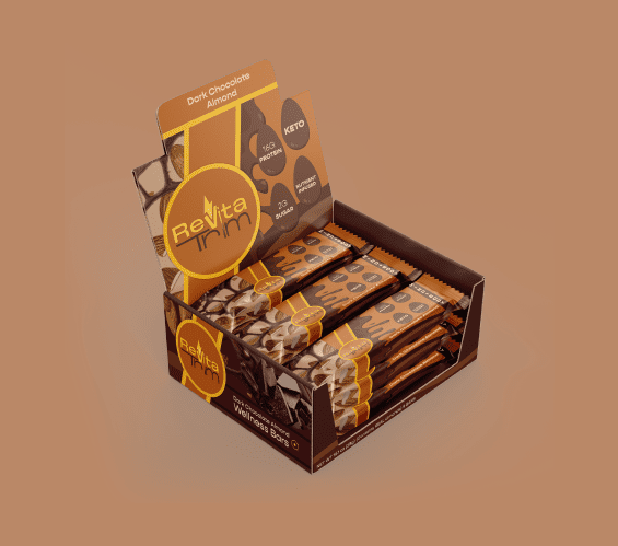 Revitatrim-Point-of-Display-Almond-Chocolate-food-bars