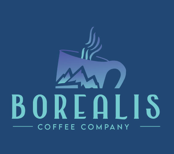 Borealis Coffeehouse Rebrand Logo