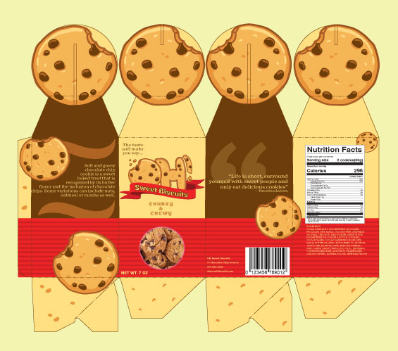Oh Sweet Biscuits Cookie Packaging